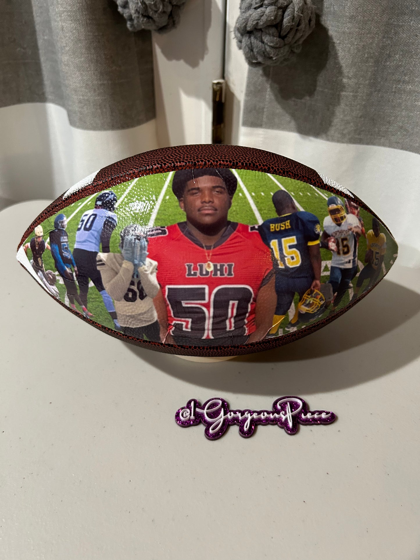 Custom Photo Football (single panel design)