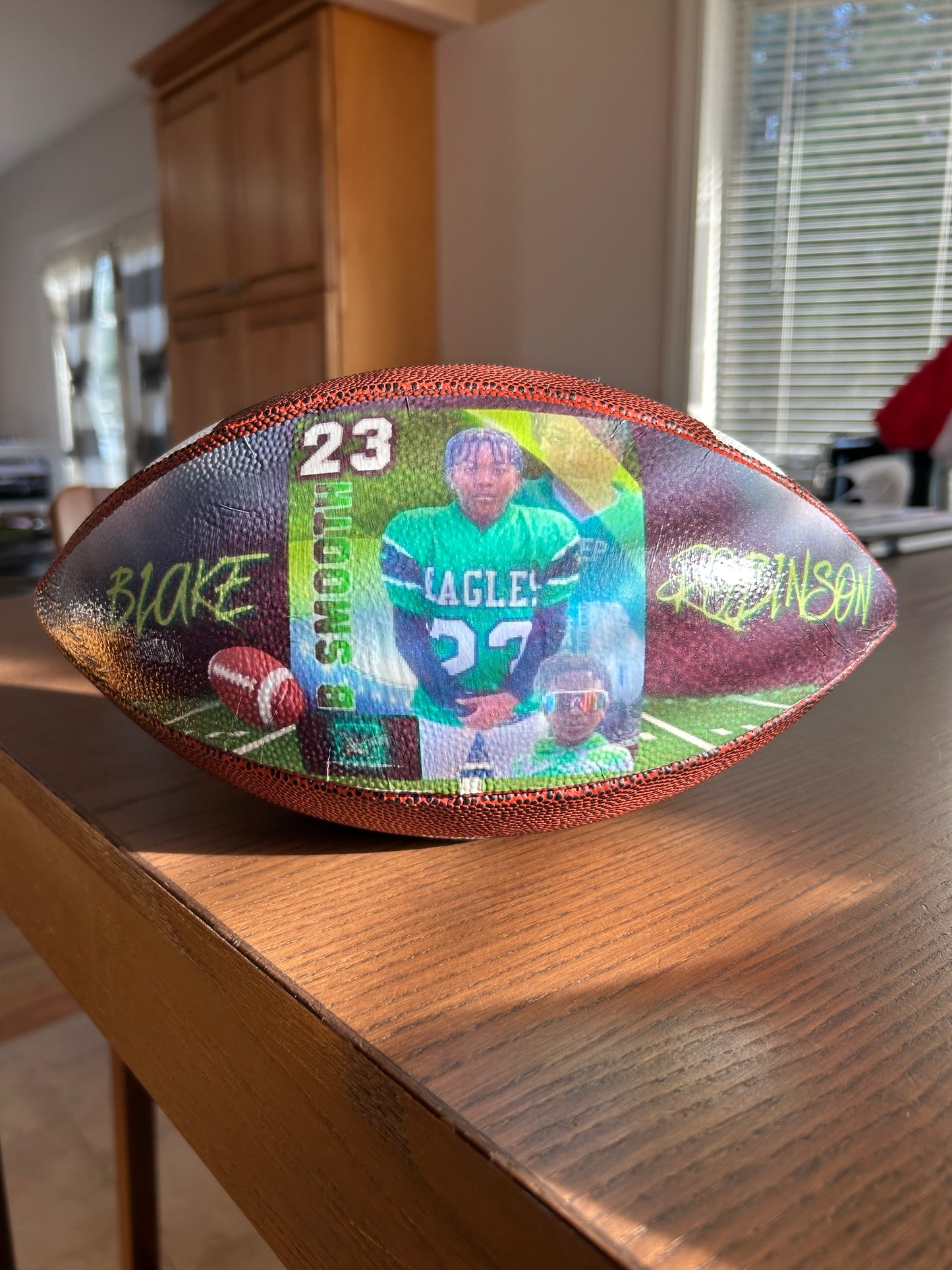 Custom Photo Football (single panel design)
