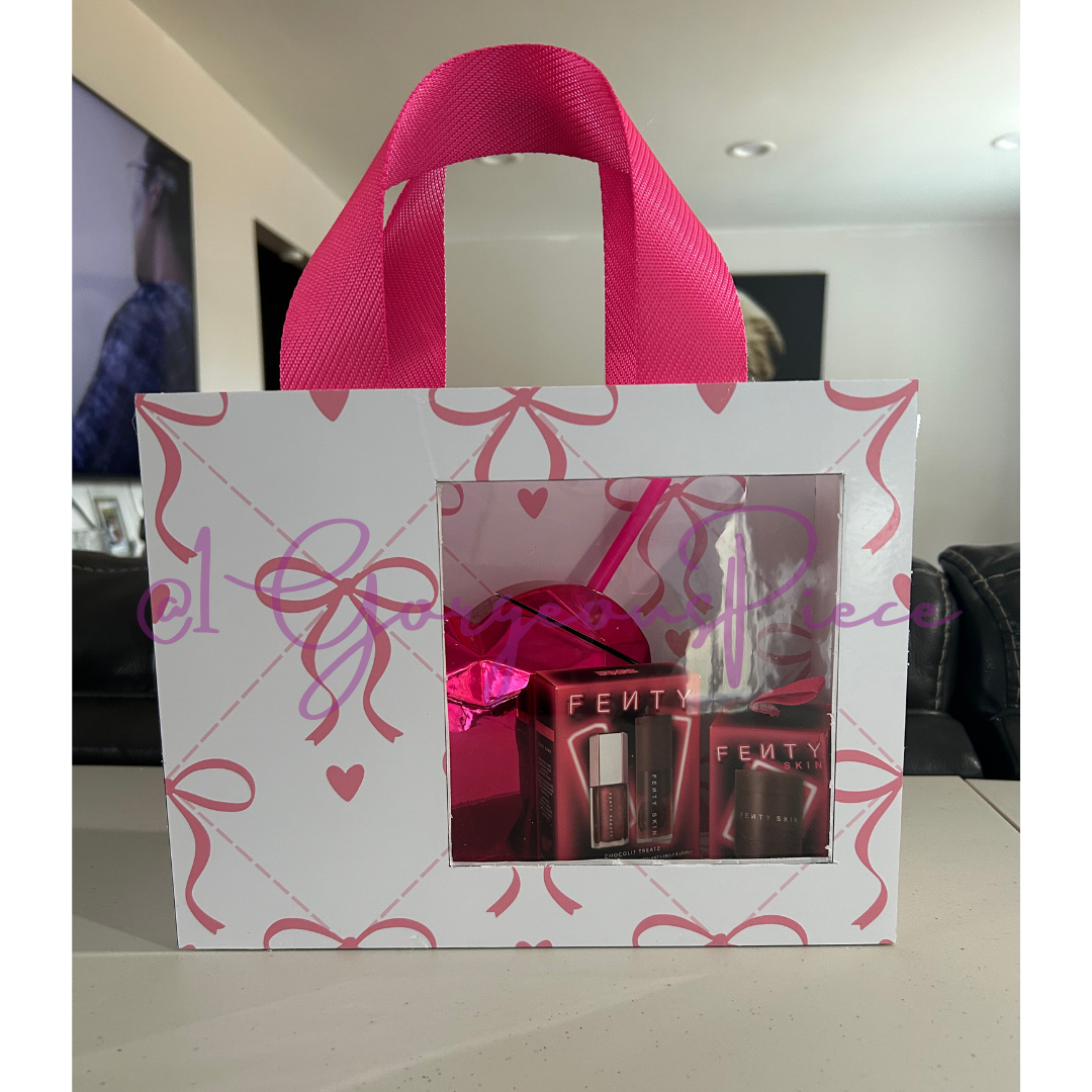 Customized Foam Board Purse Gift Bag with Peek-A-Boo Window & Straps