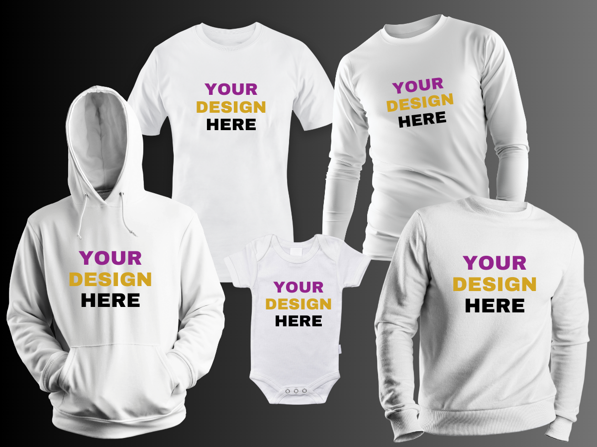 Custom Shirts, Custom Sweatshirts, Custom Onesies